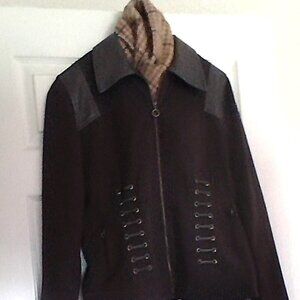 Closet Close-out Absolu Paris dark chocolate light jacket 4/6w/FREE Alpaca scarf